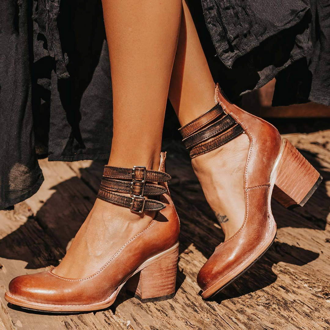 Heather | Vintage Leather Heels