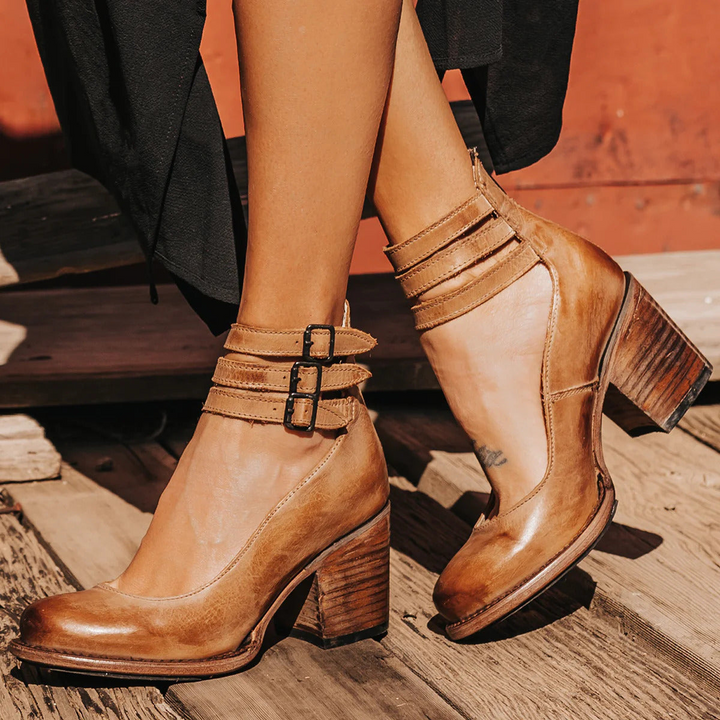 Heather | Vintage Leather Heels