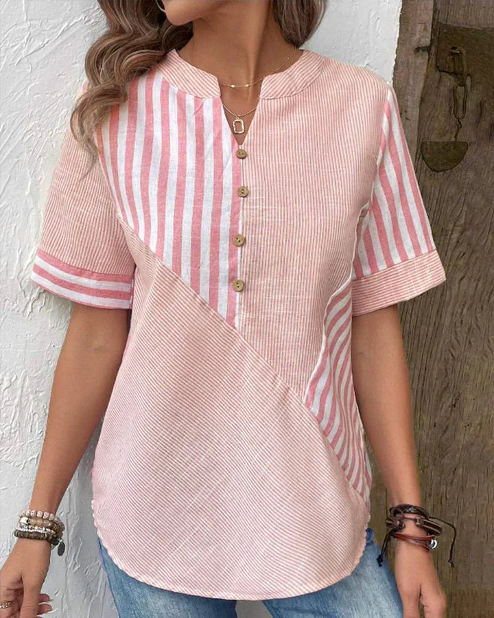 Andrea | Soft Striped Blouse