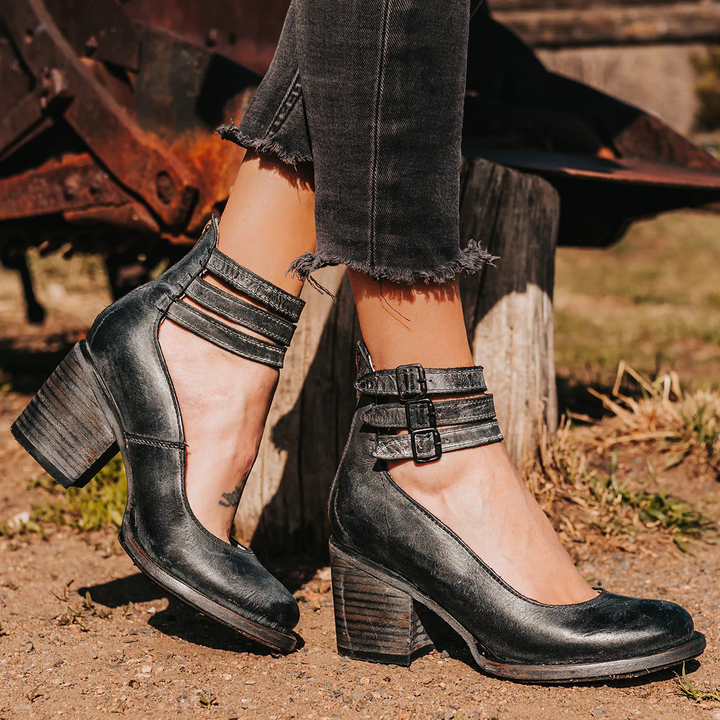 Heather | Vintage Leather Heels