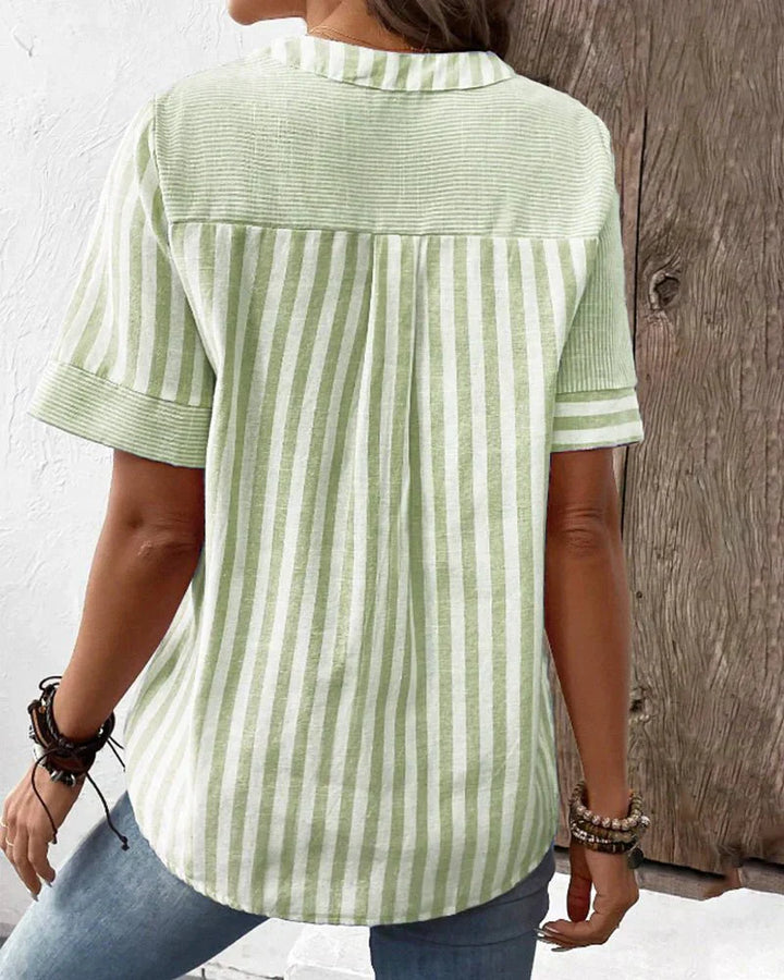 Andrea | Soft Striped Blouse