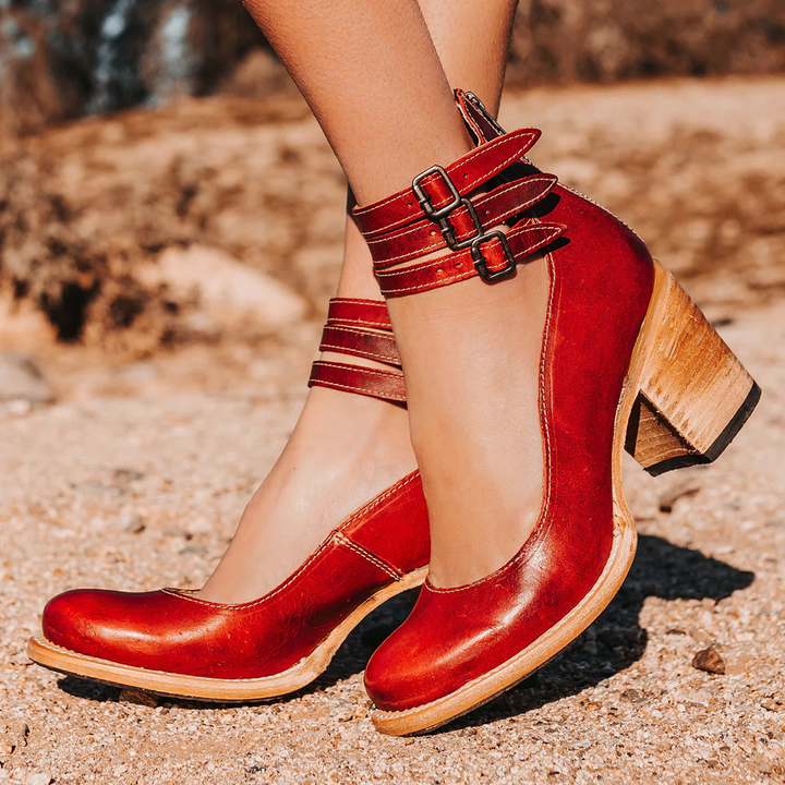 Heather | Vintage Leather Heels