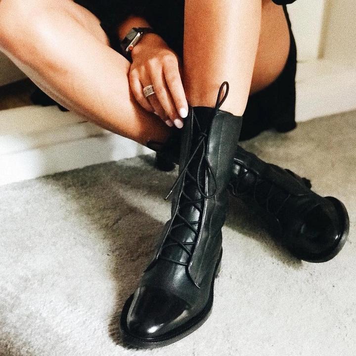 Isabelle | Leather Heeled Boots