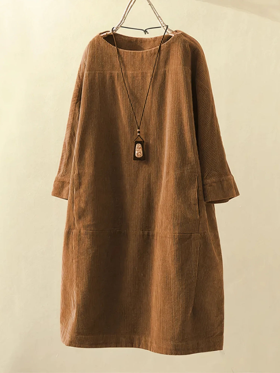 Valery | Midi Corduroy Dress