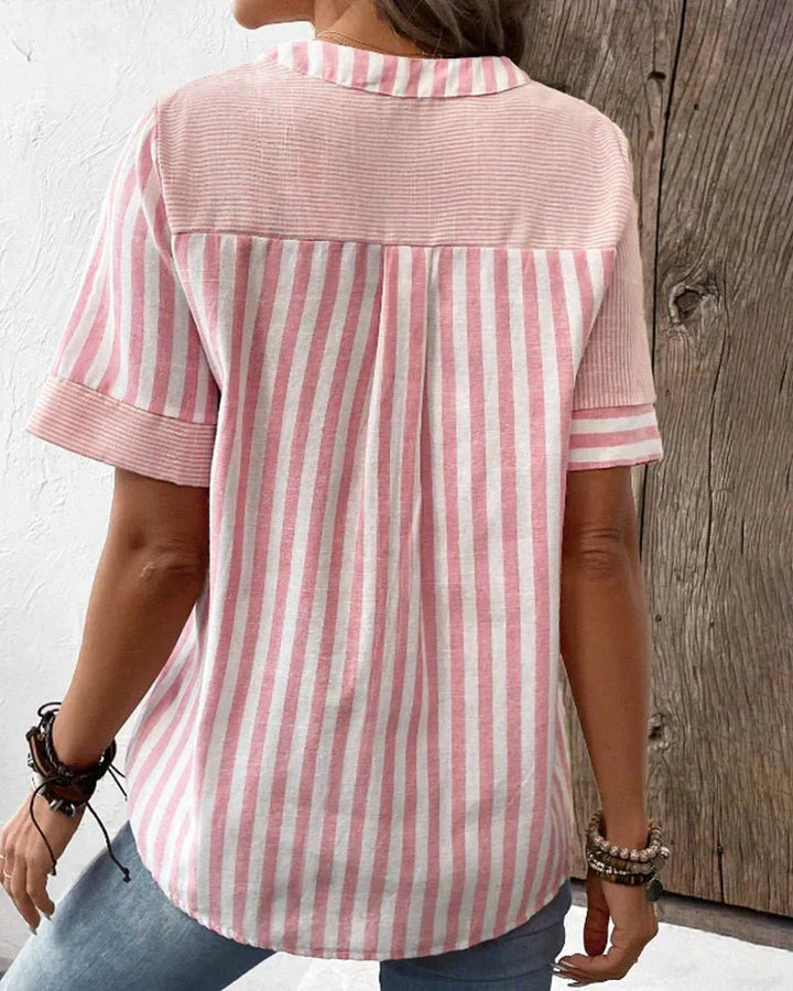 Andrea | Soft Striped Blouse