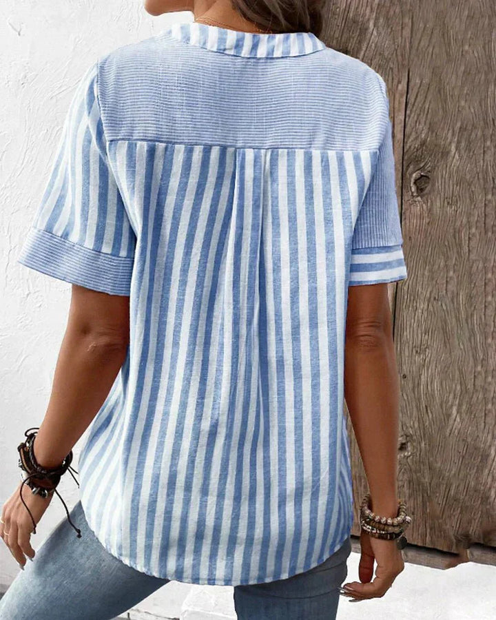 Andrea | Soft Striped Blouse